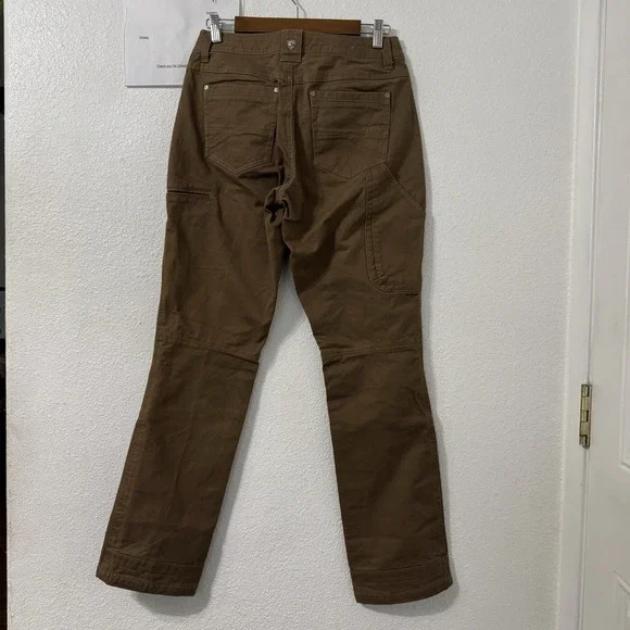 Kuhl Rydr Pants Womens 4 Brown Bootcut Twill Chore Hiking Outdoor Rugged Stretch - Picture 4 of 6